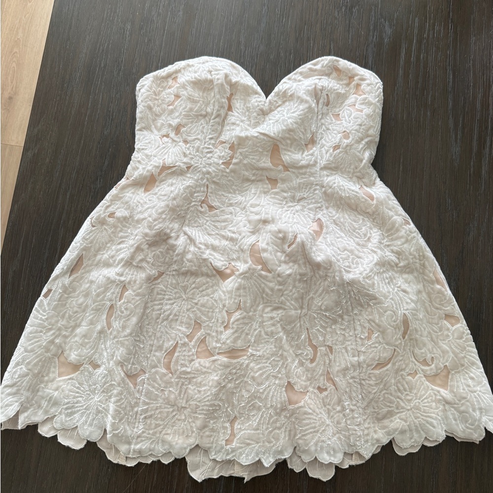 BHLDN Ivory Strapless Bridal Bodice with Satin Lining